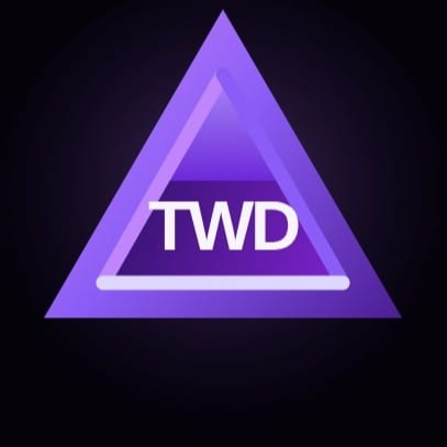 Purple triangular TWD logo used by Robert.05